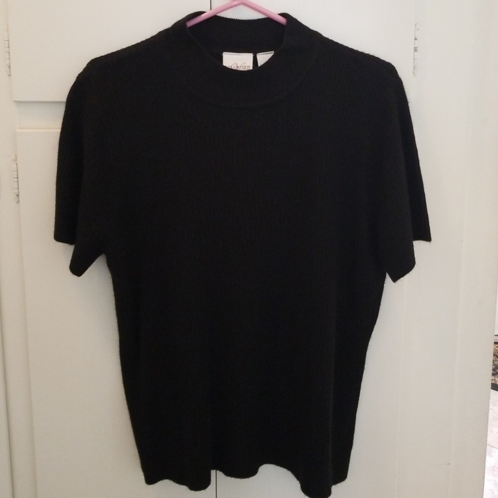 Villager black mock turtleneck sweater